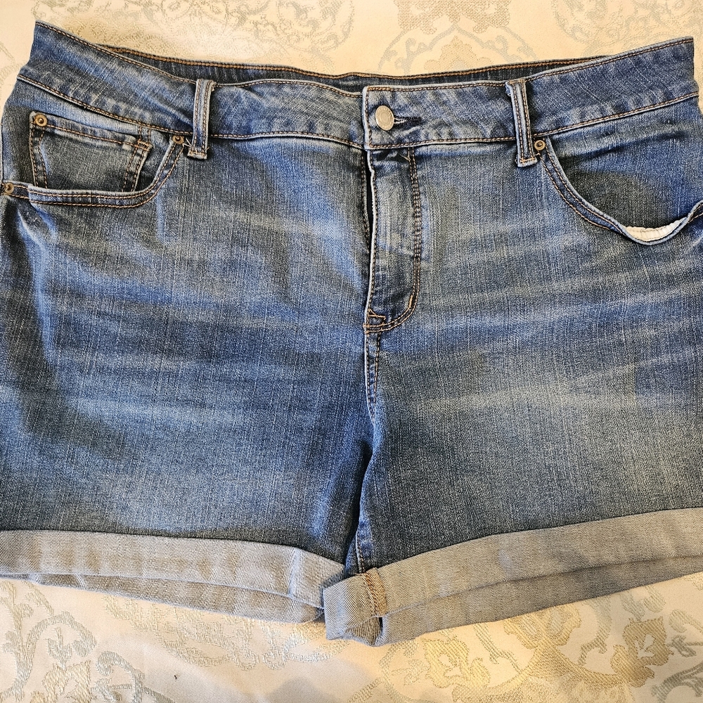 Time and Tru Classic Blue Denim Shorts